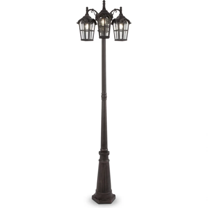 Фонарь уличный (столб) MAYTONI ALBION антик O413FL-03BZ Фонарь уличный (столб) MAYTONI ALBION антик O413FL-03BZ
