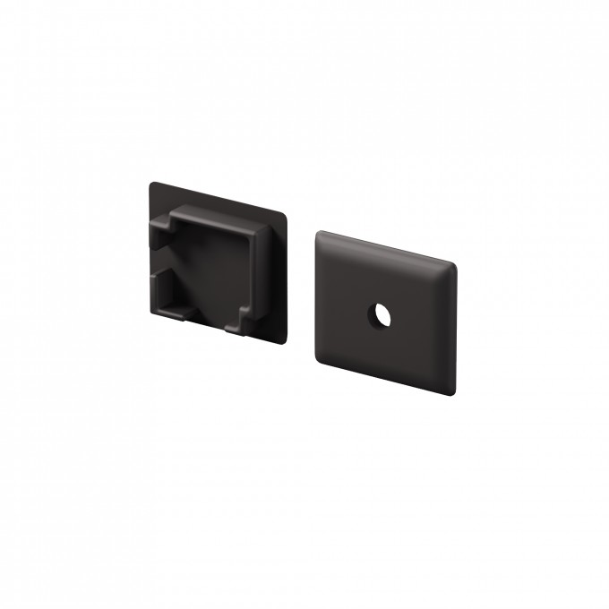 Комплект заглушек (для профиля 16×16) 2 шт., MAYTONI ALM-1616S-B-EC 642030 Комплект заглушек (для профиля 16×16) 2 шт., MAYTONI ALM-1616S-B-EC 642030