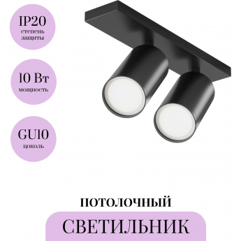 Потолочный светильник MAYTONI FOCUS S C051CL-U-2B