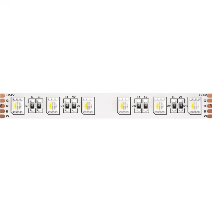 Светодиодная лента MAYTONI 24В 5050 19,2Вт/м RGBW 3000K 5м IP20 10179 Светодиодная лента MAYTONI 24В 5050 19,2Вт/м RGBW 3000K 5м IP20 10179