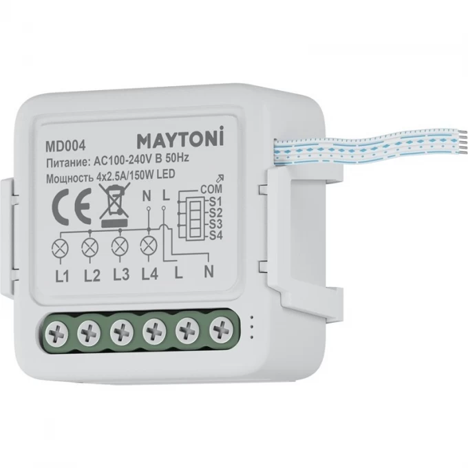 W-Fi выключатель MAYTONI четырехканальный MD004 W-Fi выключатель MAYTONI четырехканальный MD004